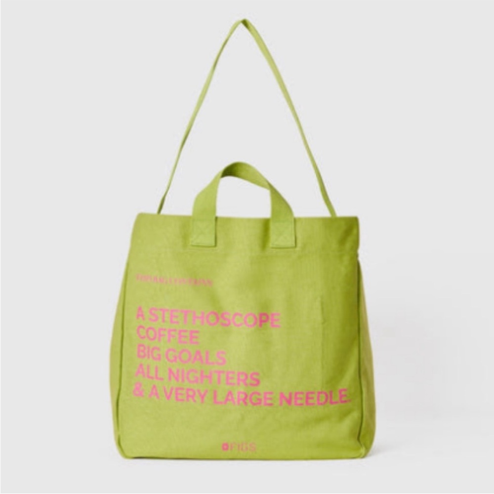 FIGS Matcha A Very Large Needle Tote LIMITED EDITION RARE NWT NEW WITH TAGS